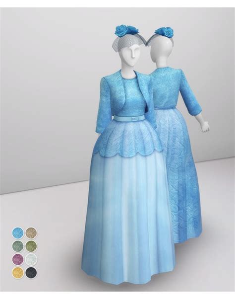 Rustys — Goal 500 Queen Of Blue Dress By Rusty 8 Sims 4