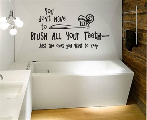 You Dont Have To Brush All Your Quote Vinyl Wall Art Stickerdecal