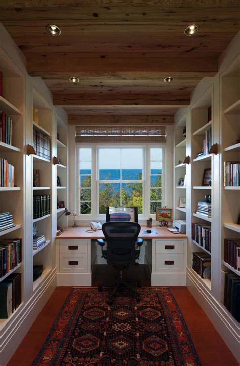 28 Dreamy Home Offices With Libraries For Creative Inspiration