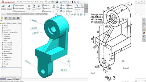 Solidworks Tutorial For Beginners Exercise 4 Youtube