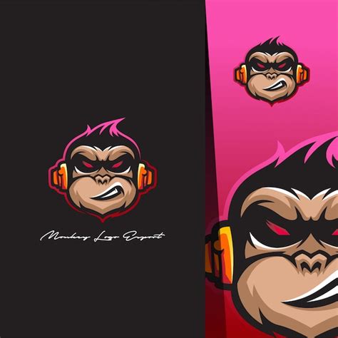 Premium Vector Monkey Head Logo Design