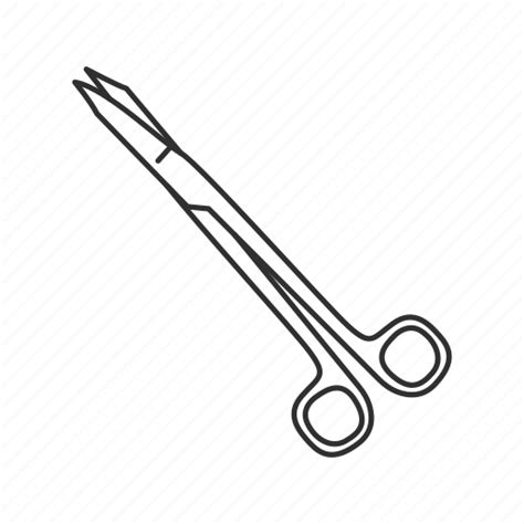 Cartilage scissors, cut, dissecting scissors, scissors, surgical, surgical scissors, tool icon ...