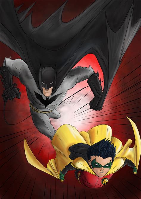 Batman And Robin Colour By Patoftherick On Deviantart