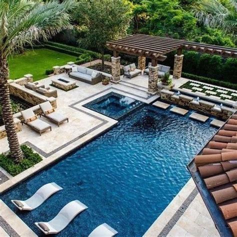 Landscaping Ideas For Backyard Swimming Pools Modern Design In Swimming Pools