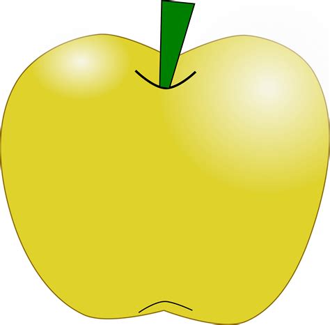 Yellow Apple Clip Art