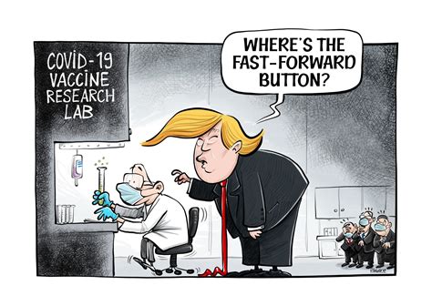 The vaccines met fda's rigorous scientific standards for safety. Cartoon: A fast-forward button for COVID-19 vaccine? - CGTN