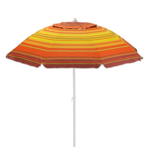 65 Ft Beach Umbrella Striped