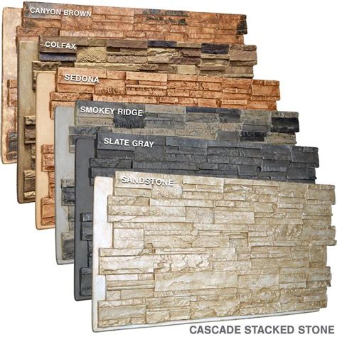 Cascade Stacked Faux Stone Urethane Wall Paneling Stone