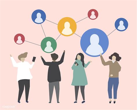 Connecting People With Each Other Illustration Free Image By Rawpixel