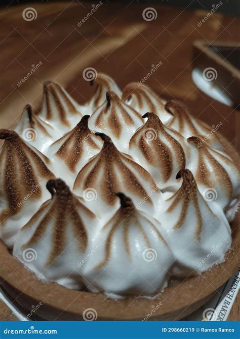 The Flaming Dessert Baked Alaska On Fire Stock Image Image Of Cream