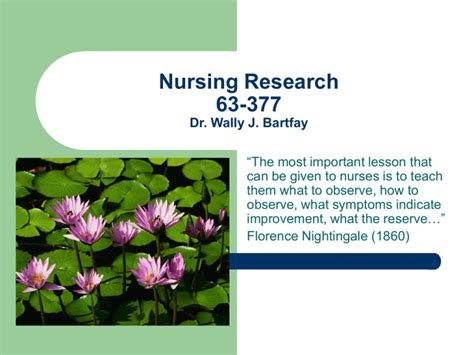 Nursing Research Lecture 7a