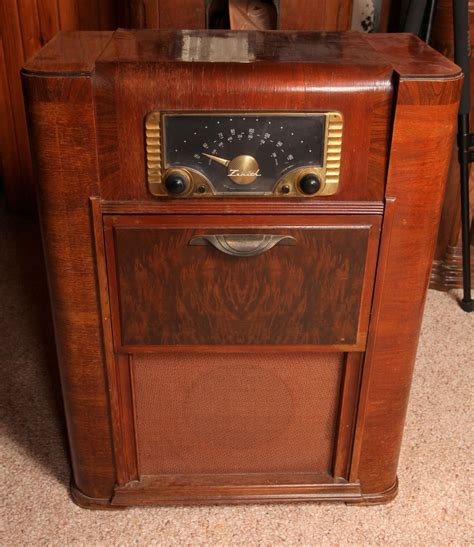 Antique Radio And Record Player Cabinet