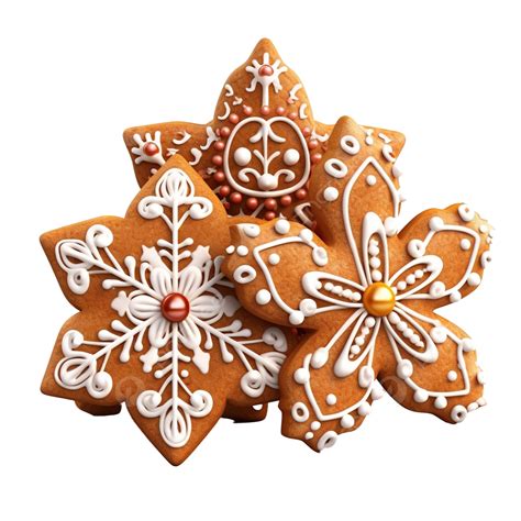 Galletas Navideñas 3d Png Galleta De Jengibre Hombre De Pan De