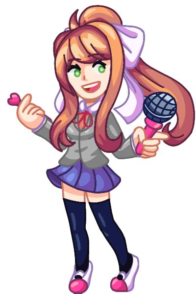 Monika Non Pixelated Version Im Seriously Proud Of What I Just Draw😍