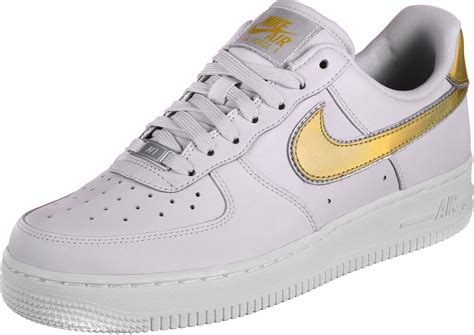Nike air force 1 pixel. Nike Air Force 1 07 MTLC shoes grey gold