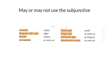 Subjunctive With Adverbial Conjunctions In Spanish Youtube