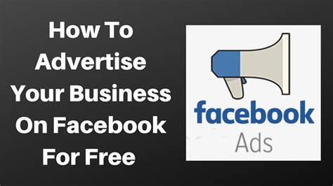 How To Advertise Your Business On Facebook For Free 2020 Youtube