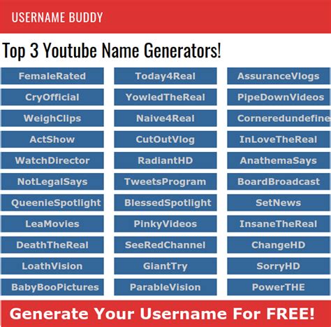 Youtube Name Generators Get Ace Channel Usernames Instantly