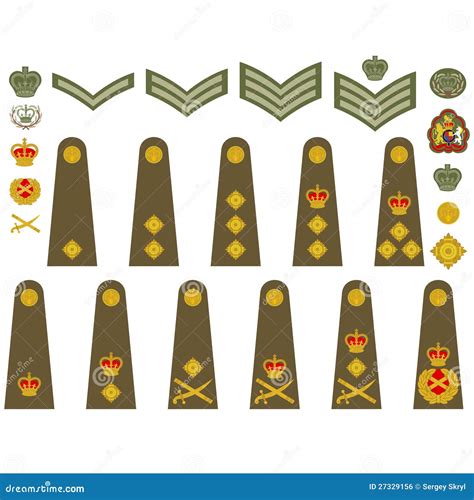 British Army Insignia Stock Vector Illustration Of Background 27329156