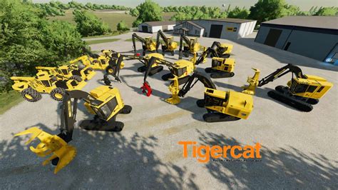 Aj Deere Tigercat Buncher Pack V Farming Simulator Mod