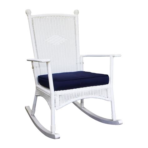 Free delivery and returns on ebay plus items for plus members. Shop Tortuga Outdoor Portside Coastal White Wicker Rocking ...