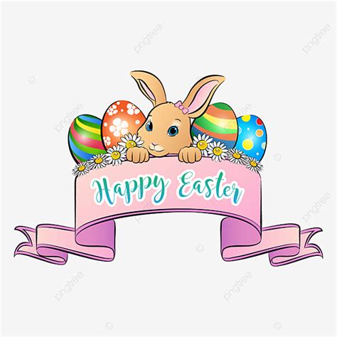 Happy Easter Bunny Vector Hd Png Images Easter Bunny With Happy Easter