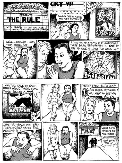 The Rule From Dykes To Watch Out For Alison Bechdel Artwork On