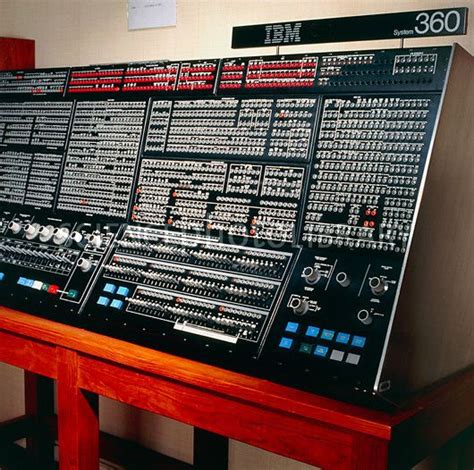 Console Of An Ibm 360195 Computer From 1971 Stock Image T4040051