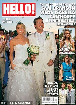 Sam Branson Wears An All White Tuxedo As He Weds Isabella Calthorpe In Front Of Royals Daily