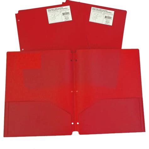 2 Pocket Poly Folder Available In Multiple Colors