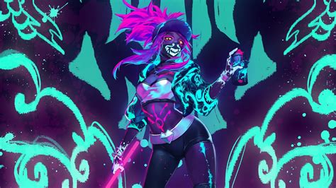 Download Kda Akali League Of Legends Video Game League Of Legends Hd