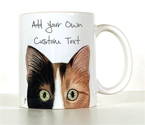 Calico Cat Mug Personalized T Etsy