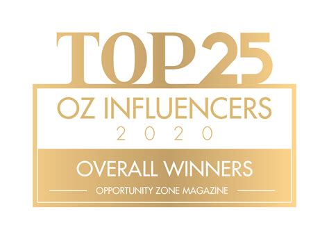 Annual Top 25 Opportunity Zone Influencers List Released