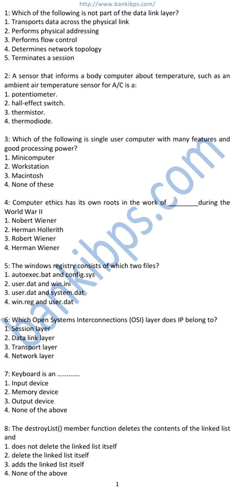 Practice online test free which is helpful for interview preparation. Computer Test Questions