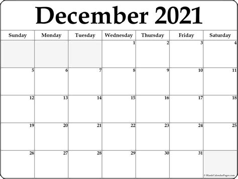 December 2021 Calendar Print Best Calendar Example
