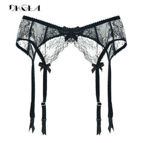 Buy Fashion New Black Stocking Garters Lace Embroidery
