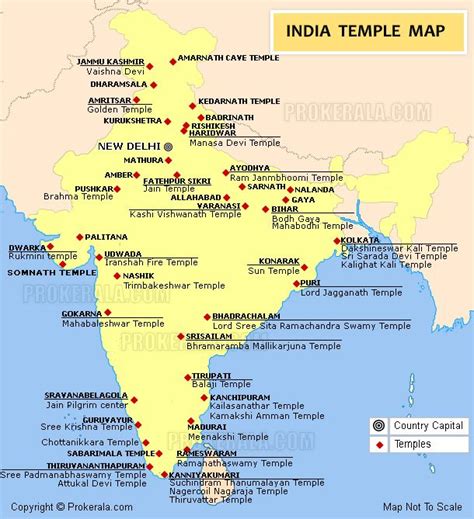 Map Of Temples In India With Images India Map