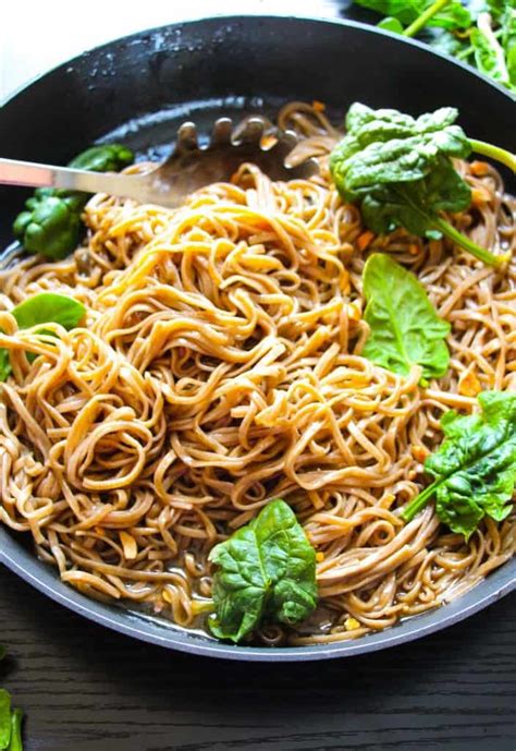 If shopping in an asian grocery, look for pad thai noodles designated as xl. at supermarkets, packages will be marked wide. check the rice noodles occasionally as they soak. 20-Minute Sticky Basil Thai Noodles - Layers of Happiness