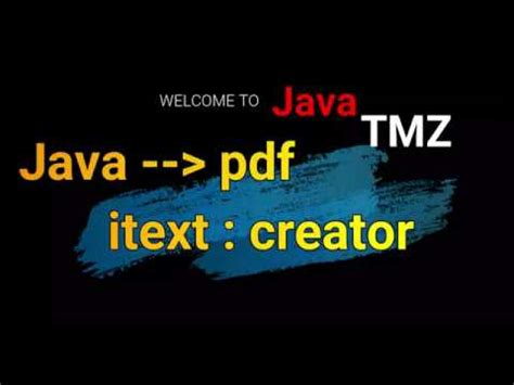 Server of the website is located in germany. how to generate pdf in java using itext - YouTube