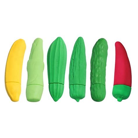 Realistic Fruit Vegetables Shaped Vibrator For Women Adult Vagina