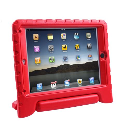 Hde Ipad Air Bumper Case For Kids Shockproof Hard Cover Handle Stand