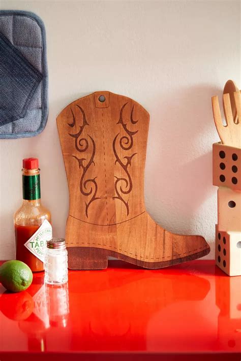 Cowboy Boot Cutting Board Urban Outfitters