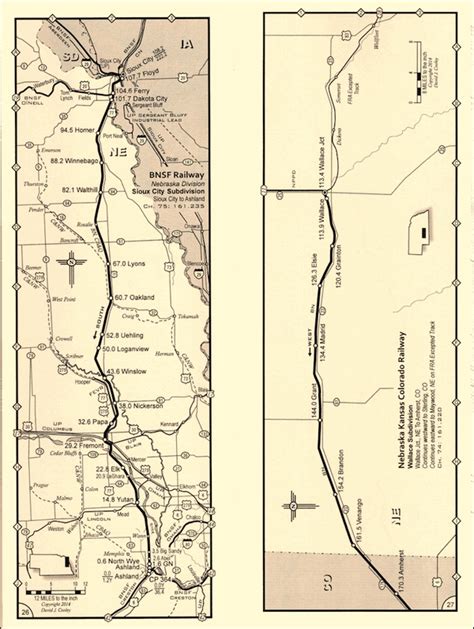 Nebraska Railroad Maps Sonne