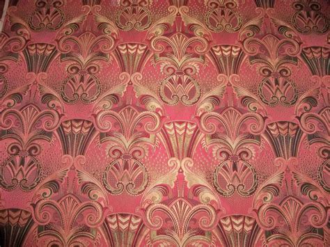 Art Nouveau Wallpaper Pink Damask Wallpaper Art Nouveau