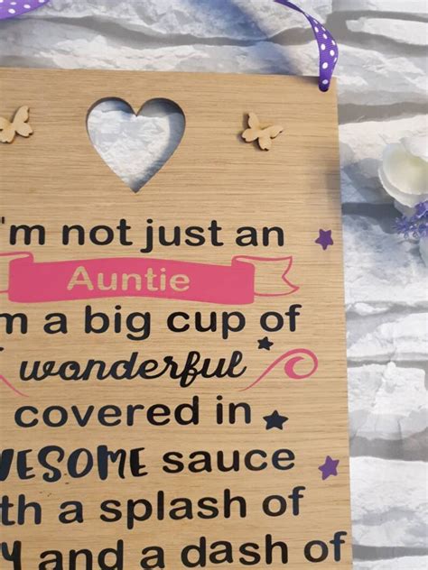 Auntie Gift Personalised Aunt Gifts Auntie Sign Best Etsy