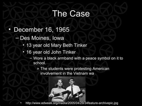 Mary Beth And John Tinker Case Presentation Ppt