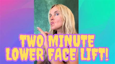 reverse the aging process in 2 minutes the lower lip pull face yoga youtube