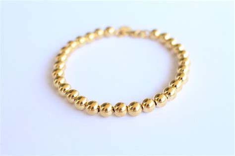 Ball Bracelet Bead Bracelet Gold 14k Gold Filled Balls Etsy
