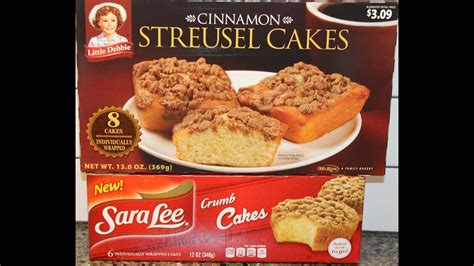 I still think wendy's recipe made with cake flour would i think this one isn't really from philippines but they are really popular. Little Debbie Cinnamon Streusel Cakes vs Sara Lee Crumb ...