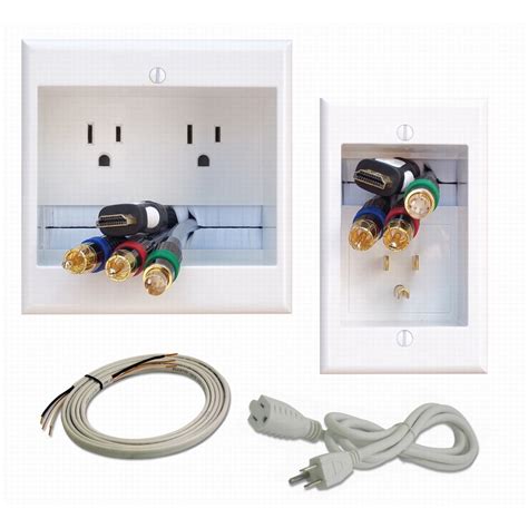 Powerbridge Two Pro 6 Dual Power Outlet Professional Grade Recessed In